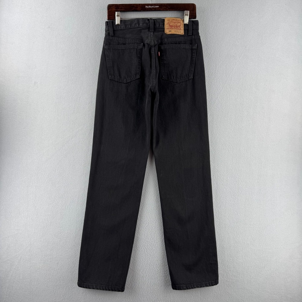 Vintage Levis Jeans Mens 30x30 (Fits 29x30) RARE True Black 501 Made in USA